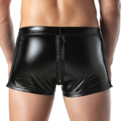 LEADER Short avec Zip Brut Noir